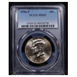 1996-p Kennedy Half Dollar 50c ms63 PCGS