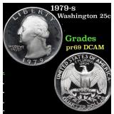 1979-s Proof Washington Quarter 25c Grades GEM++ P