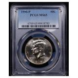 1996-p Kennedy Half Dollar 50c ms65 PCGS