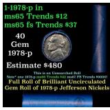 BU Shotgun Jefferson 5c roll, 1978-p 40 pcs Bell T