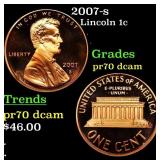 2007-s Proof Lincoln Cent 1c Grades GEM++ Proof De