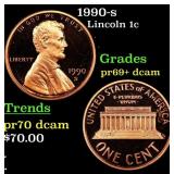 1990-s Proof Lincoln Cent 1c Grades GEM++ Proof De