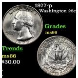 1977-p Washington Quarter 25c Grades GEM+ Unc