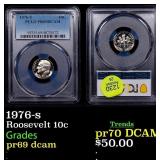PCGS 1976-s Proof Roosevelt Dime 10c Graded pr69 d