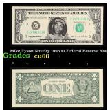 Mike Tyson Novelty 1995 $1 Federal Reserve Note $1