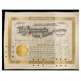 March 12th 1896 Stock Certificate 