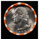 BU Shotgun Washington 25c roll, 1996-d 40 pcs Bank