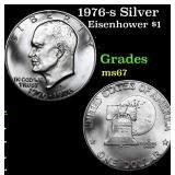 1976-s Silver Eisenhower Dollar 1 Grades GEM++ Unc
