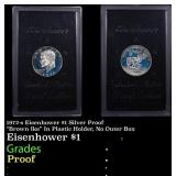1972-s Eisenhower $1 Silver Proof "Brown Ike" In P