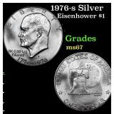 1976-s Silver Eisenhower Dollar 1 Grades GEM++ Unc