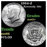 1984-d Kennedy Half Dollar 50c Grades GEM+ Unc
