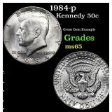 1984-p Kennedy Half Dollar 50c Grades GEM Unc