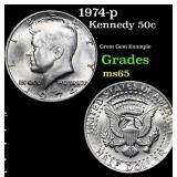 1974-p Kennedy Half Dollar 50c Grades GEM Unc