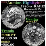 ***Auction Highlight*** 1996-w Roosevelt Dime RARE