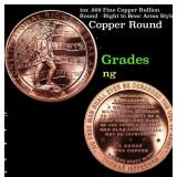 1oz .999 Fine Copper Bullion Round - Right to Bear