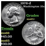1976-d Washington Quarter 25c Grades GEM+ Unc