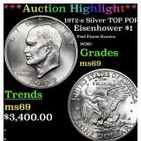 ***Auction Highlight*** 1972-s Silver Eisenhower D
