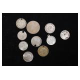 Group of 10 Coins - Canada 1944 and 1945 10c, 1/4