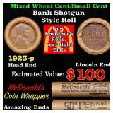 Lincoln Wheat Cent 1c Mixed Roll Orig Brandt McDon