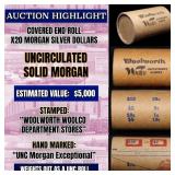 High Value! - Covered End Roll - Marked "Unc Morga