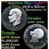 ***Auction Highlight*** 1976-s Silver Proof Eisenh
