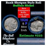 Buffalo Nickel Shotgun Roll in Old Bank Style 