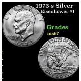 1973-s Silver Eisenhower Dollar 1 Grades GEM++ Unc