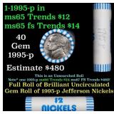 BU Shotgun Jefferson 5c roll, 1995-p 40 pcs Brandt