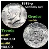 1979-p Kennedy Half Dollar 50c Grades GEM++ Unc
