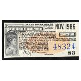 Vintage November 1986 Reading Company Railway Phil