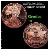 1oz .999 Fine Copper Bullion Round - Walking Liber