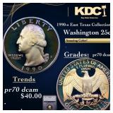 1990-s Proof Washington Quarter East Texas Collect