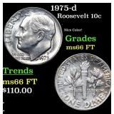 1975-d Roosevelt Dime 10c Grades GEM+ FT