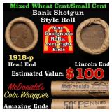 Lincoln Wheat Cent 1c Mixed Roll Orig Brandt McDon