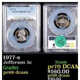 1977-s Proof Jefferson Nickel 5c pr69 dcam PCGS