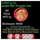 BU Shotgun Lincoln 1c roll, 1977-p 50 pcs Dunbar W