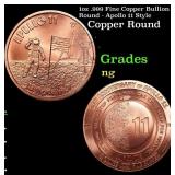 1oz .999 Fine Copper Bullion Round - Apollo 11 Sty