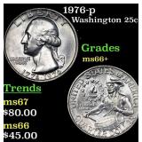 1976-p Washington Quarter 25c Grades GEM++ Unc