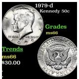 1979-d Kennedy Half Dollar 50c Grades GEM+ Unc
