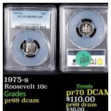 1975-s Proof Roosevelt Dime 10c pr69 dcam PCGS