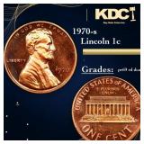 1970-s Proof Lincoln Cent 1c Grades Gem++ Proof Re