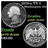 1979-s TY I Proof Washington Quarter 25c Grades GE