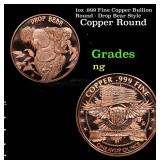 1oz .999 Fine Copper Bullion Round - Drop Bear Sty