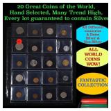20 Great Coins of the World, hand selected, many t