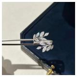 Sterling Silver Natural Leaf Wedding Ring - Women