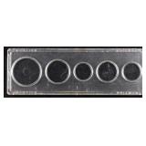 Whitman Plastic Coin Display Case - 5 Slot US Coin