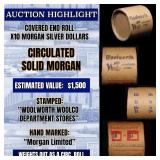 High Value! - Covered End Roll - Marked " Morgan L