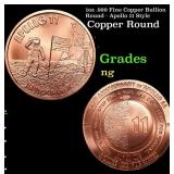 1oz .999 Fine Copper Bullion Round - Apollo 11 Sty