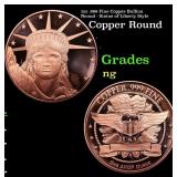 1oz .999 Fine Copper Bullion Round - Statue of Lib