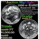 ***Auction Highlight*** 1996-w Roosevelt Dime RARE